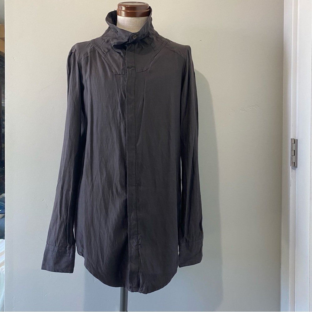 MA Julius 2011 SS Collection men’s brownish gray shirt, , Size 1 (~XS)